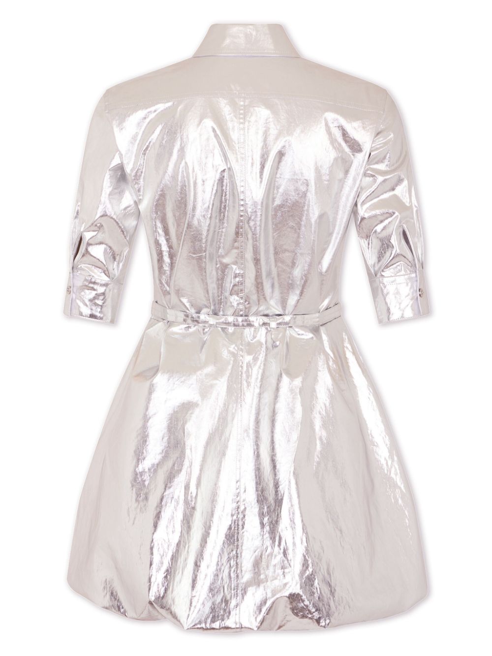 Rabanne metallic patch-pocket minidress Women