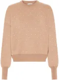 Rabanne crystal-embellished wool jumper - Neutrals