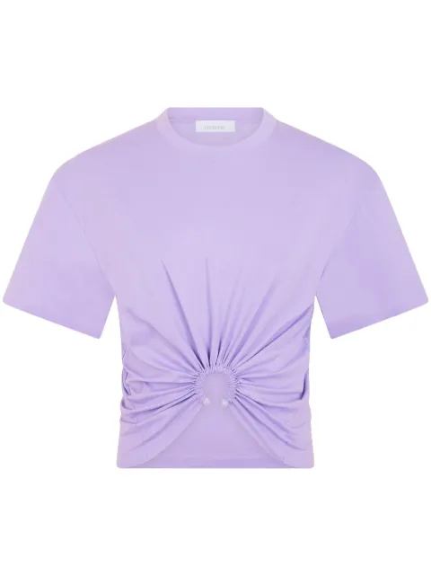 Rabanne playera corta con logo bordado