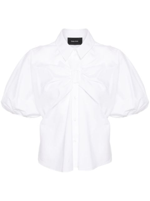 Simone Rocha bow-detail puff-sleeve cotton blouse