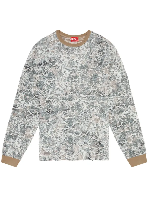 Diesel T-Boxt ダメージ Tシャツ | グレー | FARFETCH JP