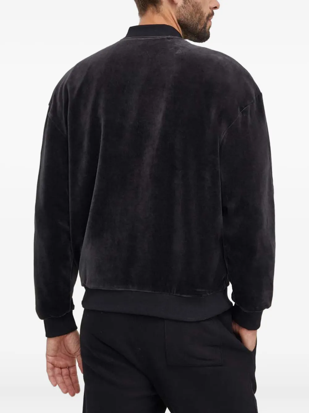 adidas Omkeerbaar fluwelen bomberjack Zwart