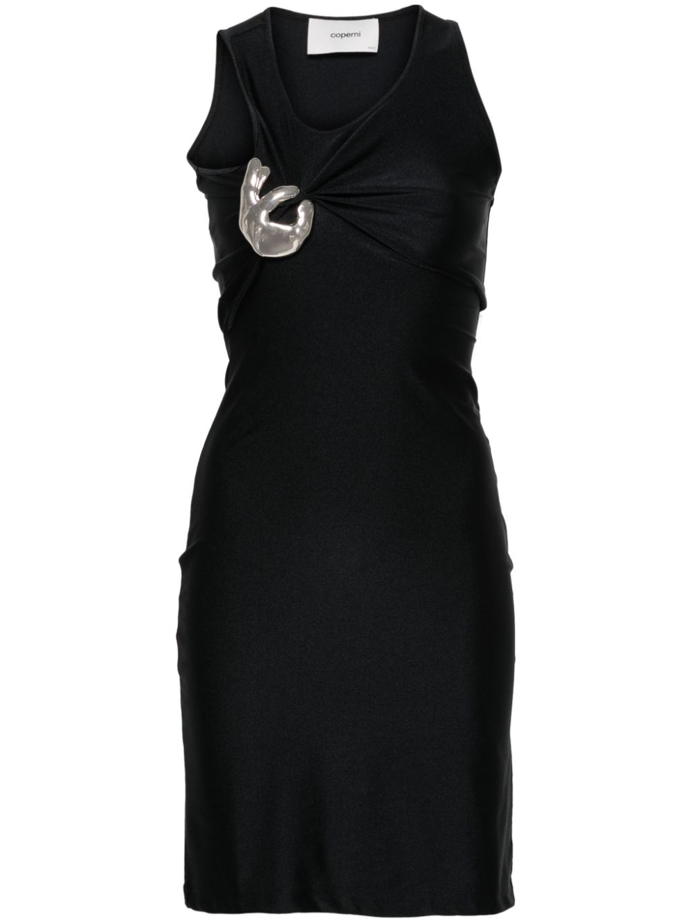 Coperni Single Emoji jersey dress - Black