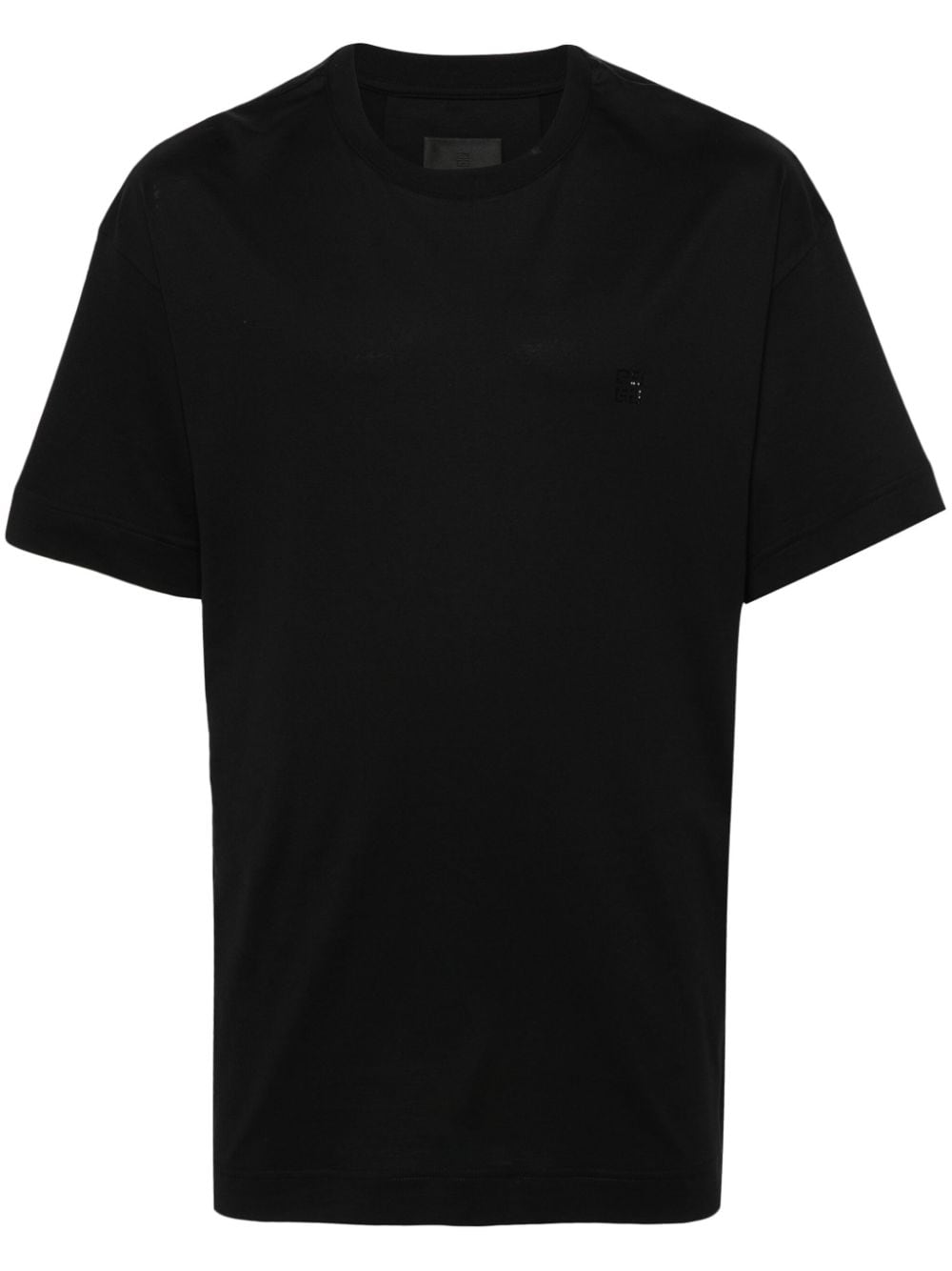 Givenchy 4g-embellished Cotton T-shirt In Black