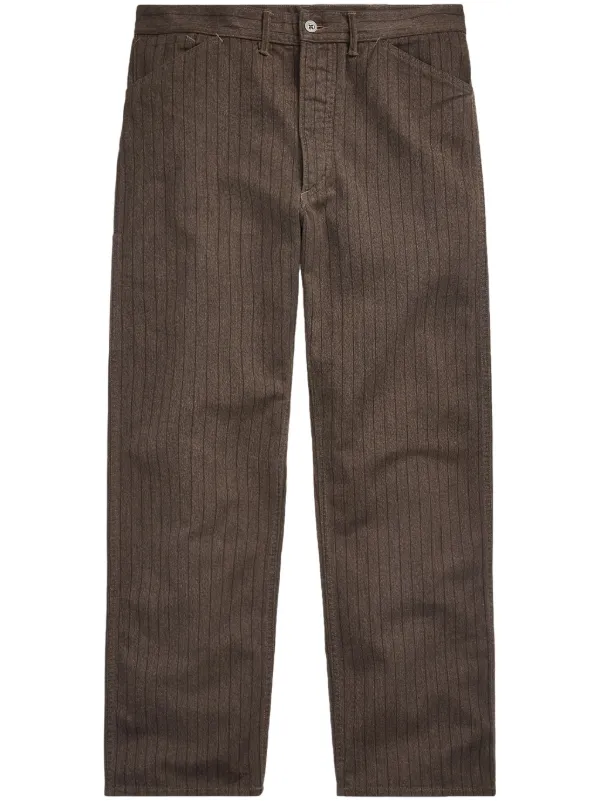 Ralph Lauren RRL Striped straight-leg Cotton Trousers - Farfetch