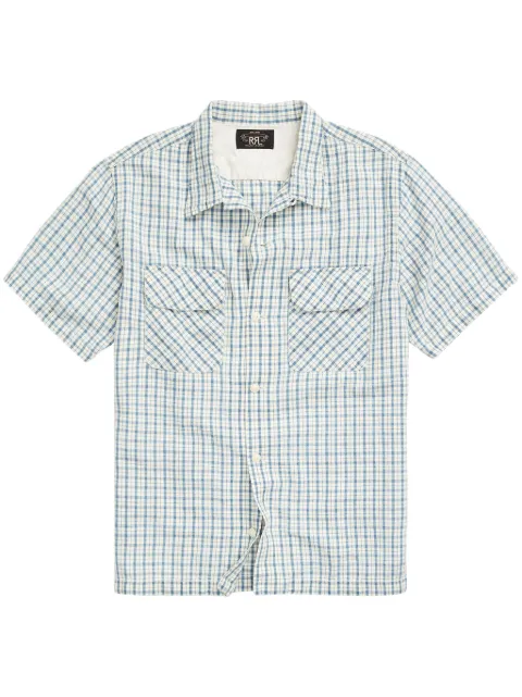 Ralph Lauren RRL plaid cotton-linen shirt
