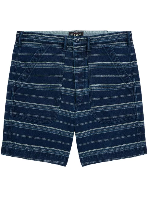 Short en jean à rayures - Ralph Lauren RRL - Modalova