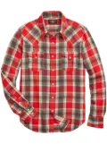 Ralph Lauren RRL plaid cotton-flannel shirt - Red