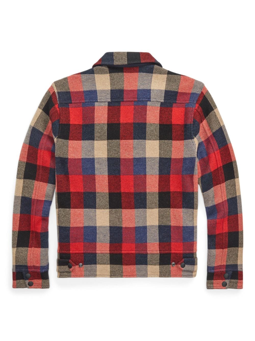 Shop Ralph Lauren Rrl Checked Shirt Jacket In Red