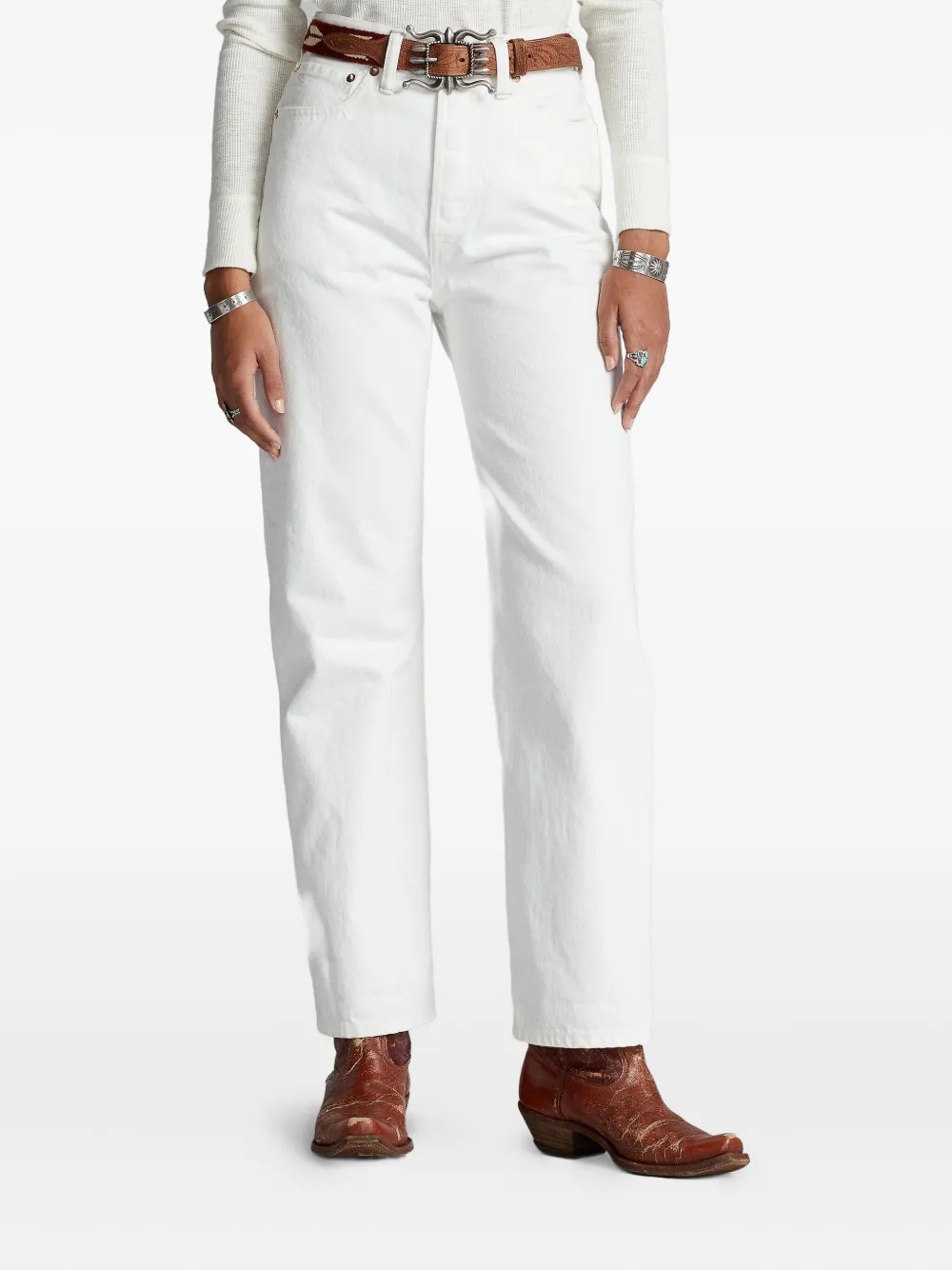 Ralph Lauren RRL Katoenen jeans Wit