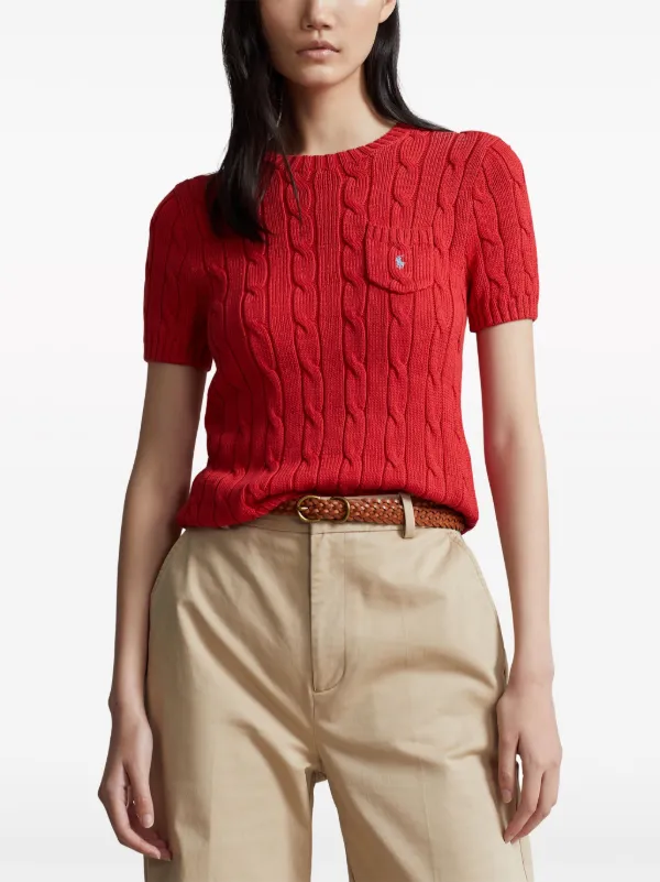 Ralph lauren red hot sale jumper womens