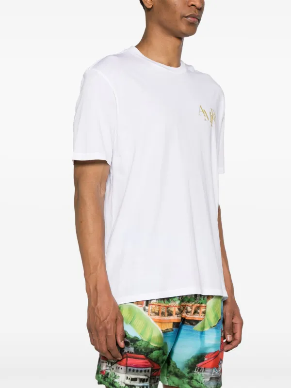 AMIRI Champagne Cotton T-shirt | White | FARFETCH