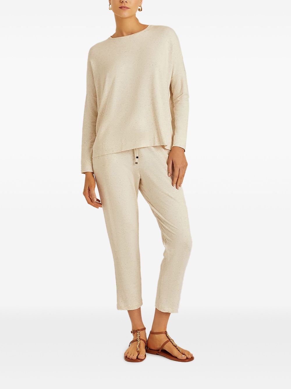 Lenny Niemeyer tapered cropped sweatpants - Beige