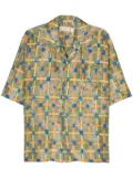 Marni graphic-print silk shirt - Green