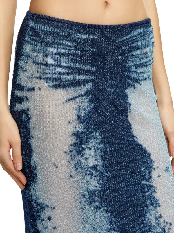 【送料&関税込】Diesel Blue M-begonia Midi Skirt Diesel M-Begonia Midi Skirt | Blue | FARFETCH