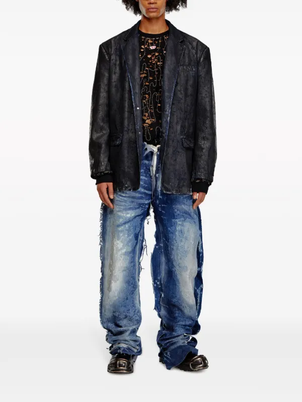 DIESEL ダメージ加工を施した T-boxt Tシャツ人気【関税込み】 セール】メンズ Tシャツ T-BOXT-N14（Tシャツ/カットソー