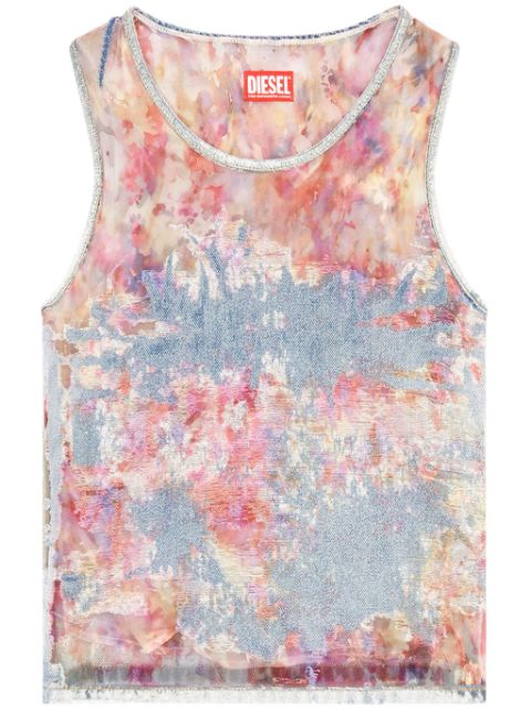 Diesel De-Ciri-Fse devore tank top Women