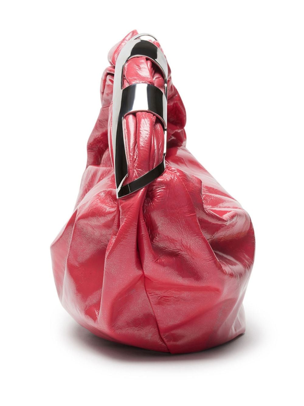 Shop Diesel Grab-d Hobo S Leather Shoulder Bag In Pink