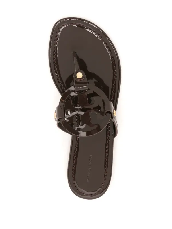 国内発送★tory burch Miller レザーサンダル 22cm Tory Burch Miller レザーサンダル | ブラック | FARFETCH JP