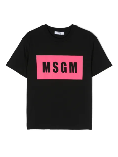 MSGM Kids logo-print cotton T-shirt