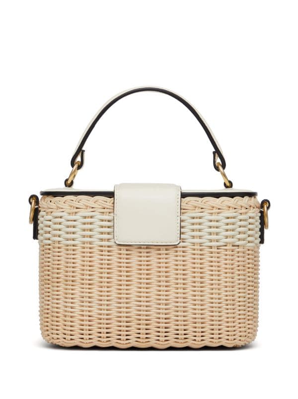 Valentino Garavani VLogo Signature Wicker Vanity Bag - Farfetch