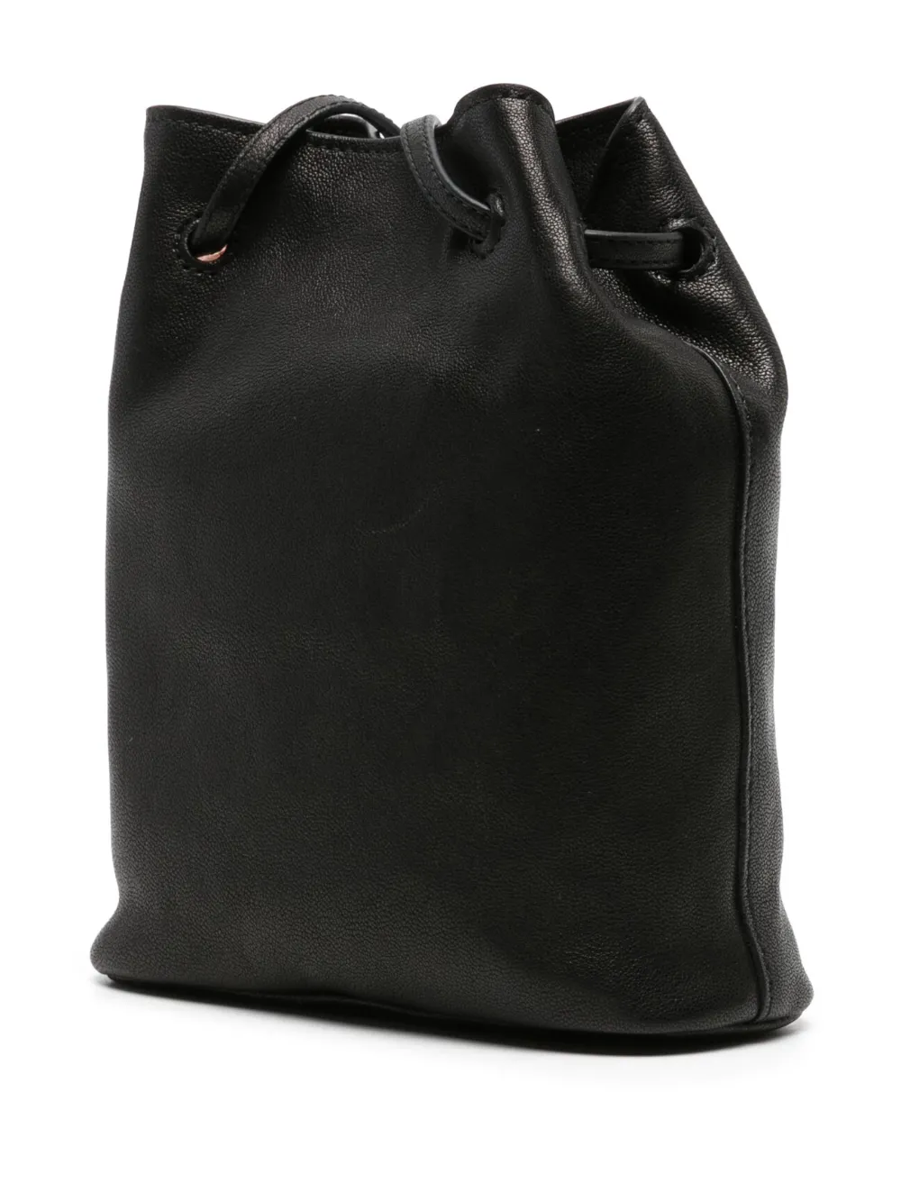 Miu Leren bucket-tas Zwart