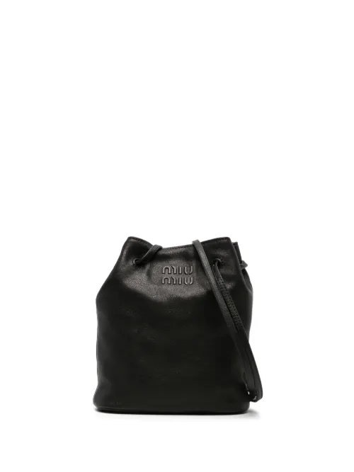 Mini sac seau en cuir - Miu Miu - Modalova