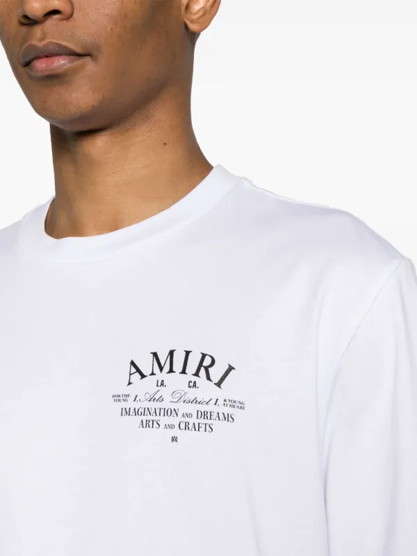 AMIRI District Cotton T-shirt | White | FARFETCH