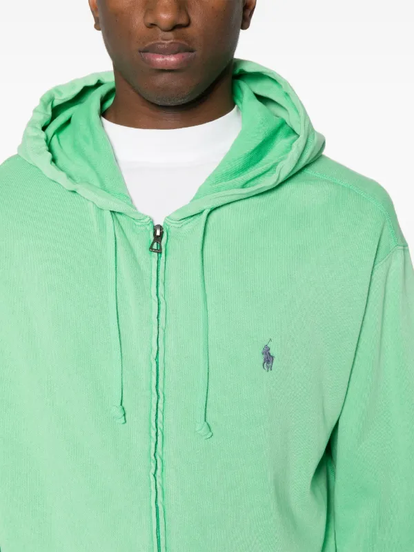 Polo Ralph Lauren Polo-Pony-motif Zipped Hoodie | Green