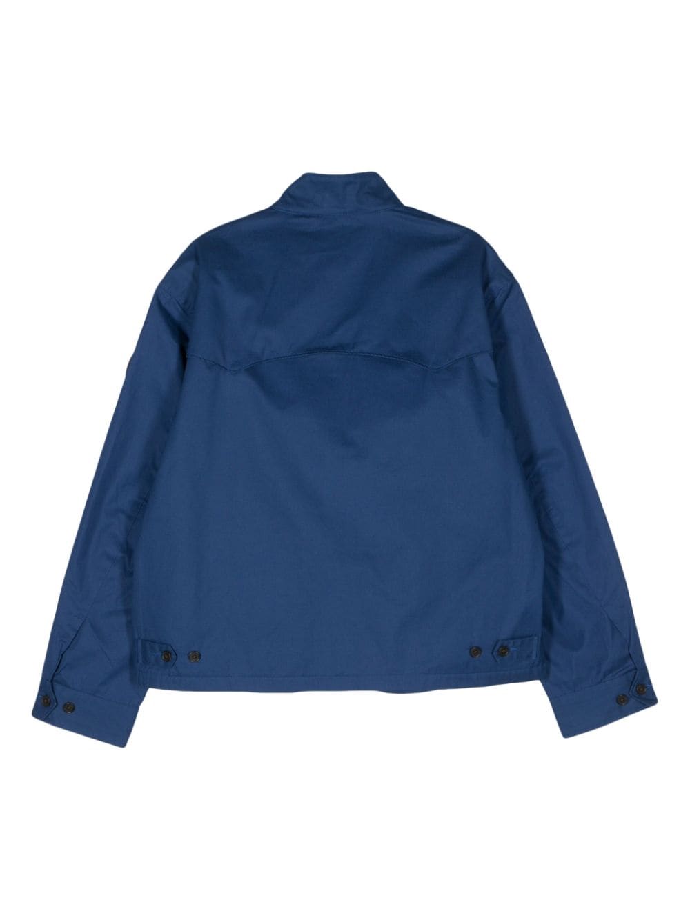 Shop Polo Ralph Lauren Logo-patch Cotton Padded Jacket In Blue