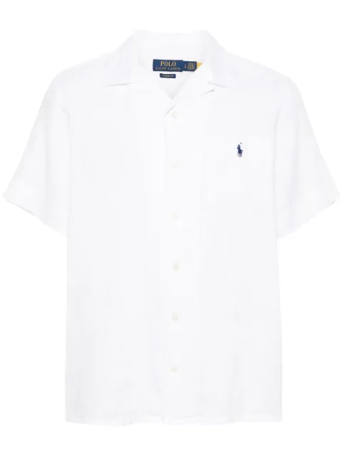 Polo Ralph Lauren Polo-Pony-embroidery linen shirt