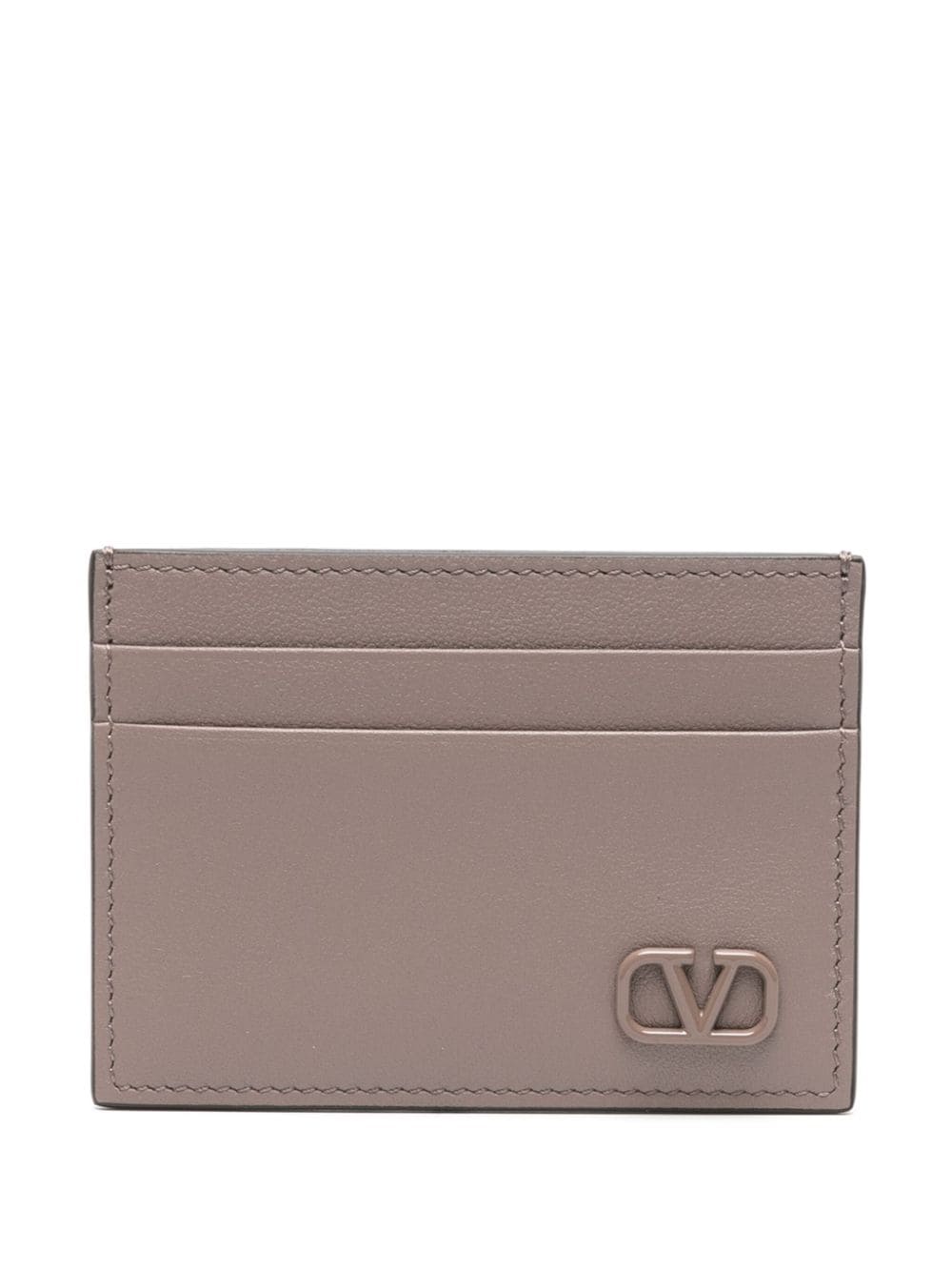 Image 1 of Valentino Garavani V-logo leather cardholder