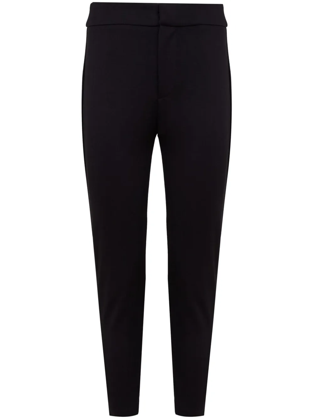 high-waisted slim-fit capri pants