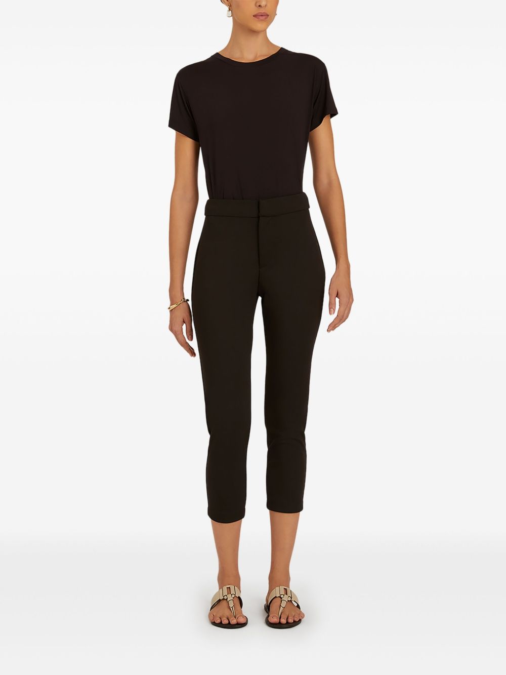 Lenny Niemeyer High waist slim-fit capri broek - Zwart