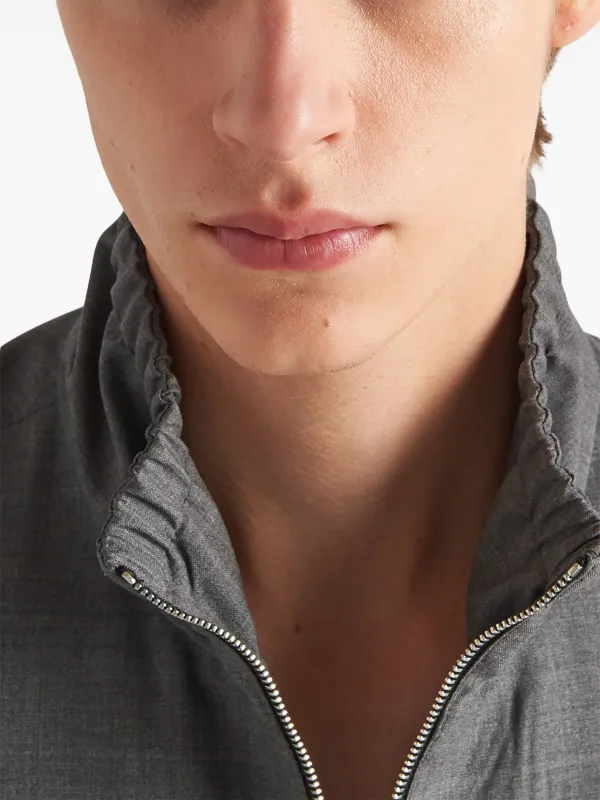 Prada ウールジャケット | グレー | FARFETCH JP