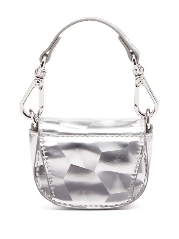 90's-Y2K DIESEL Green Leather Studs Bag Brooke Candy w/bag
