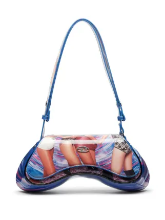 Diesel Play Crossbody Printed Shoulder Bag | Blue | FARFETCH