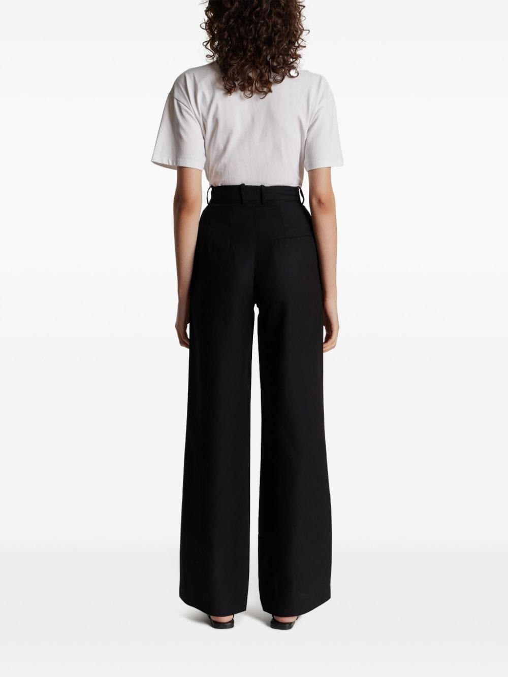 Shop D'estree Charlotte Tailored Trousers In Black