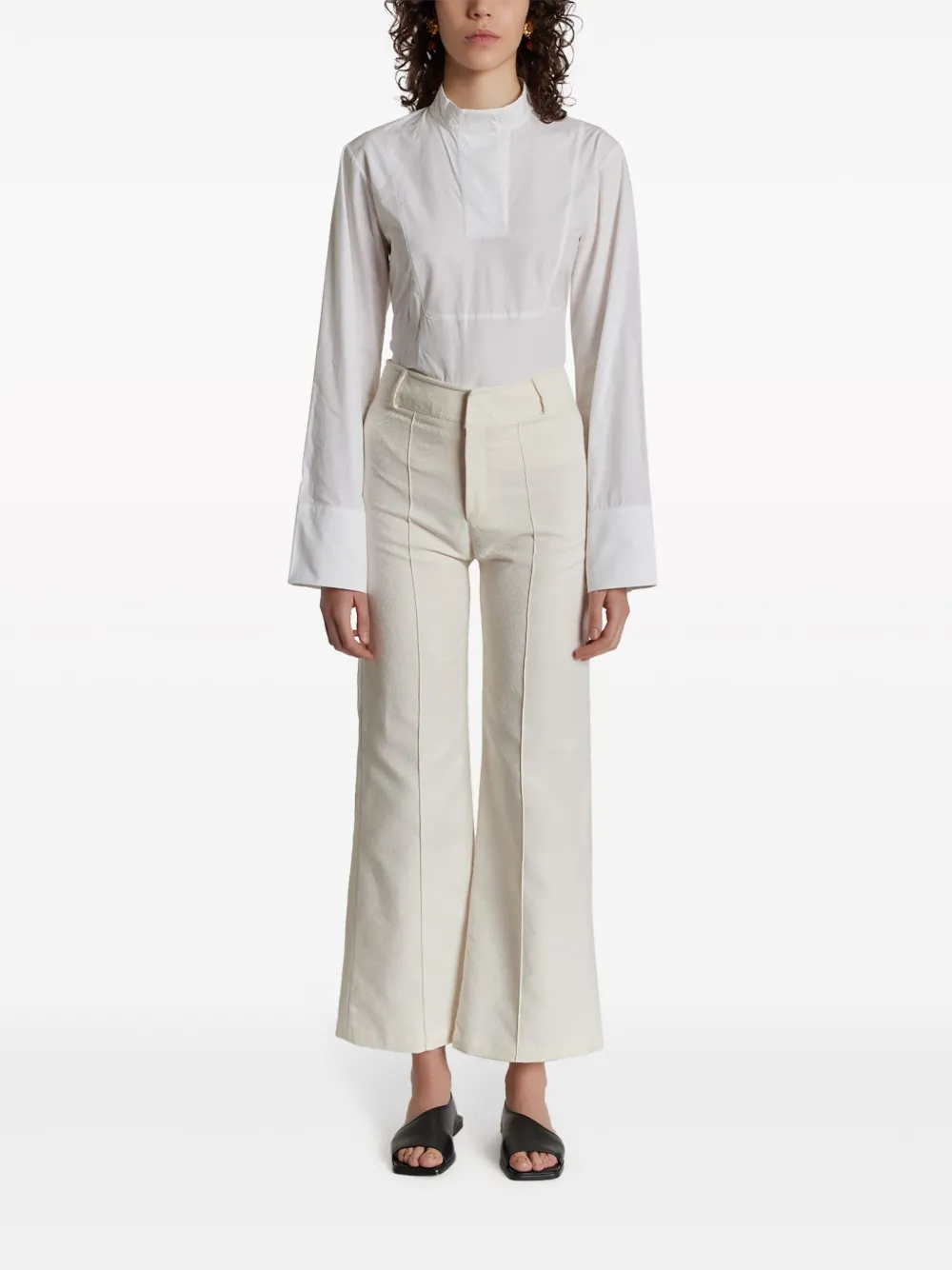  Destree Yoshi Jacquard Trousers - Neutrals 
