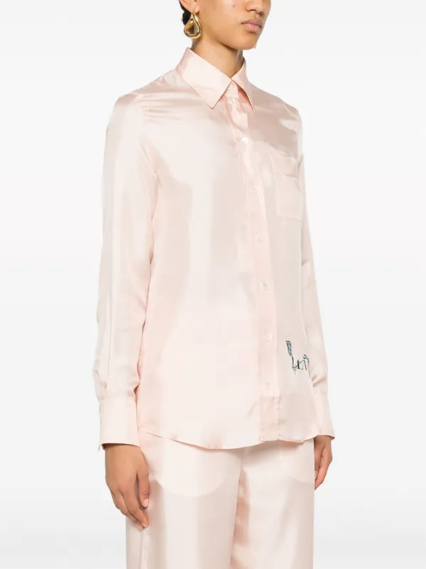 Lanvin シルクシャツ | ピンク | FARFETCH JP