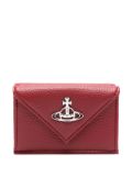 Vivienne Westwood Orb-plaque faux-leather wallet - Red