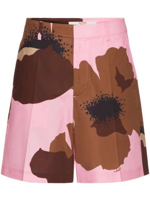 Valentino Garavani Flower Portrait-print bermuda shorts