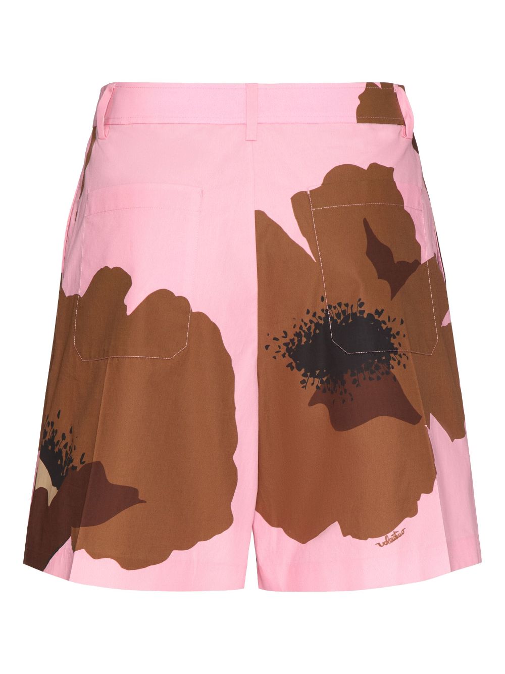 Valentino Garavani Flower Portrait-print bermuda shorts - Pink