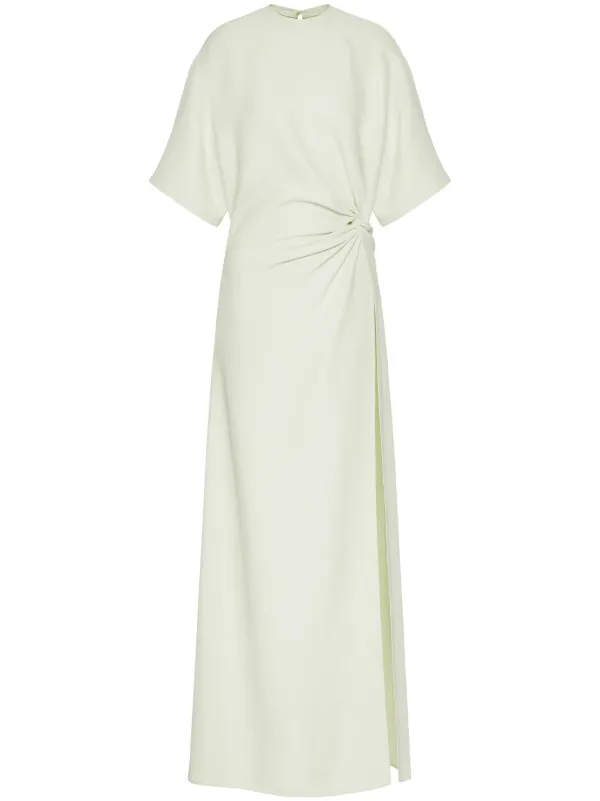 Valentino Garavani knot detailed Maxi T shirt Dress Green FARFETCH OM