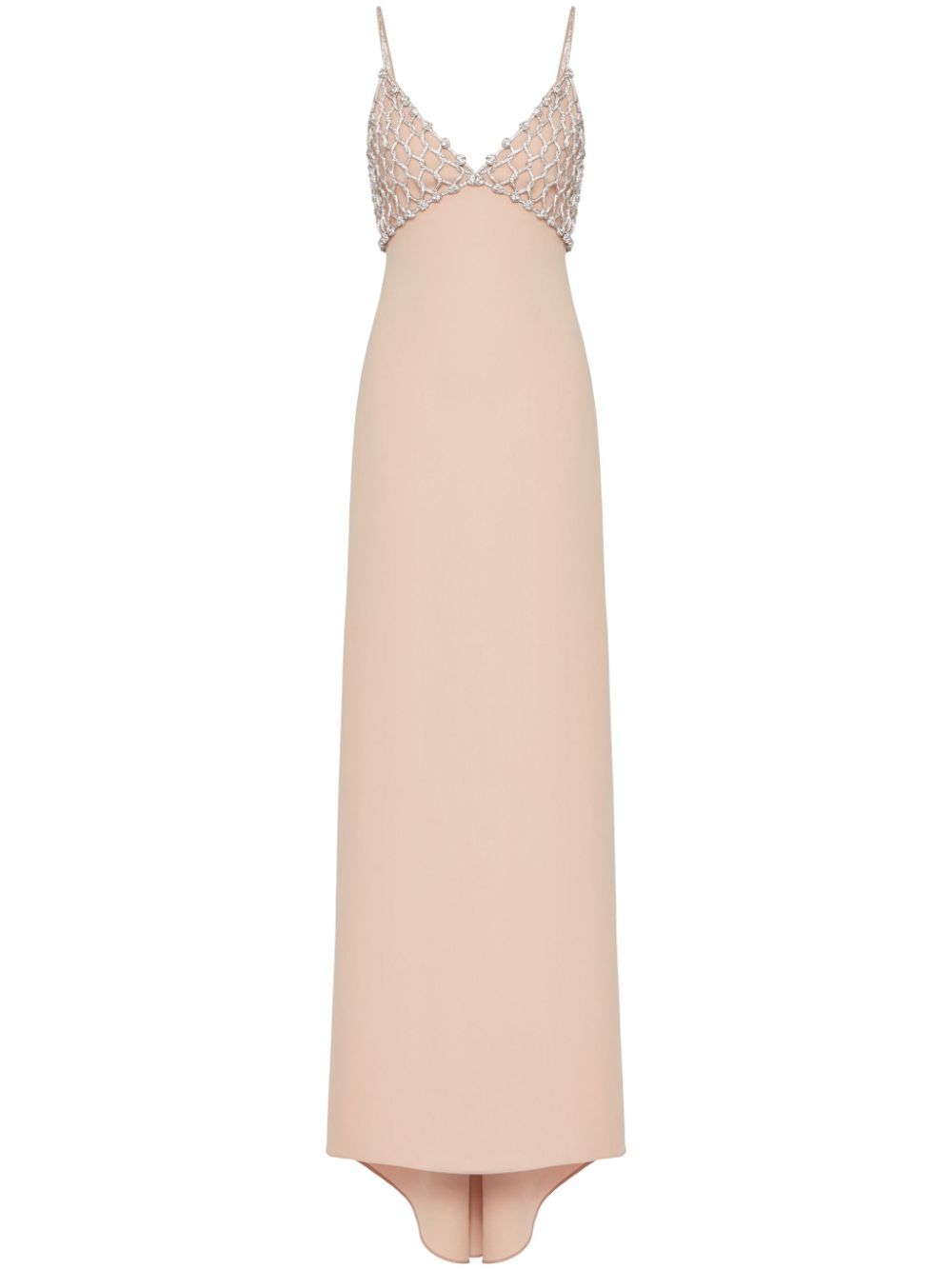 Valentino Garavani crystal-embellished silk gown - Pink