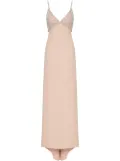 Valentino Garavani crystal-embellished silk gown - Pink