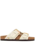 Valentino Garavani double-strap leather sandals - White