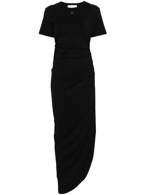 black maxi t shirt dress Black Terry Maxi Dress – BLANK main image 1
