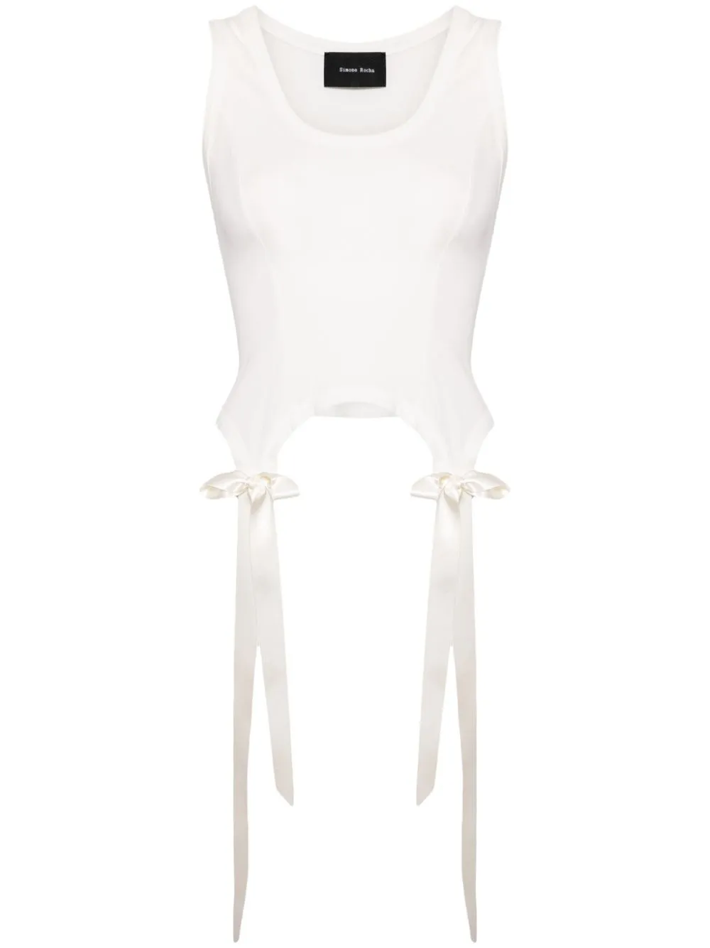 Easy Bow Tails cotton tank top