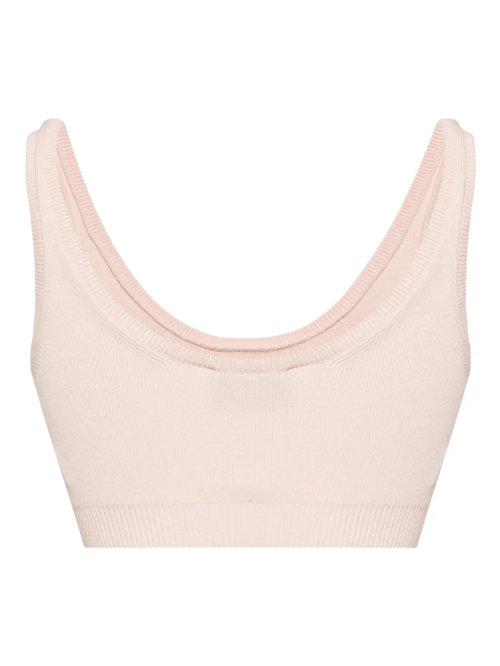 Shop Simone Rocha Cut-out Heart Knitted Top In Pink